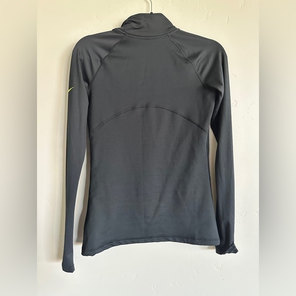Nike pro hyper warm women’s black quarter zip long sleeve size medium - Picture 4 of 4
